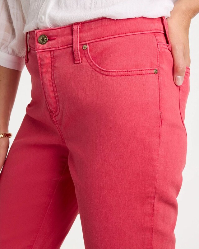 Girlfriend Roll Cuff Crop Jeans - image 4